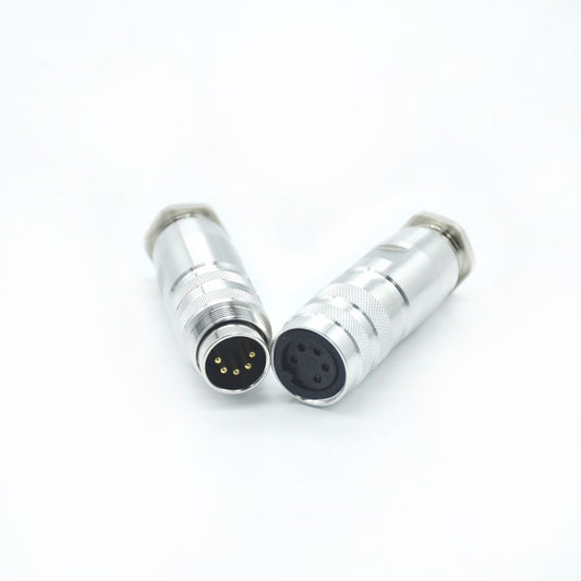 silver 5 Pin threaded M16 connector