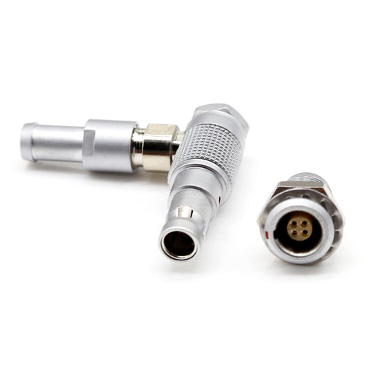 Hot Sale OEM Multipin M12 FSG EGG 1B 360 Rotation Right Angle Plug Metal Circular Push Pull Connector For Automobile